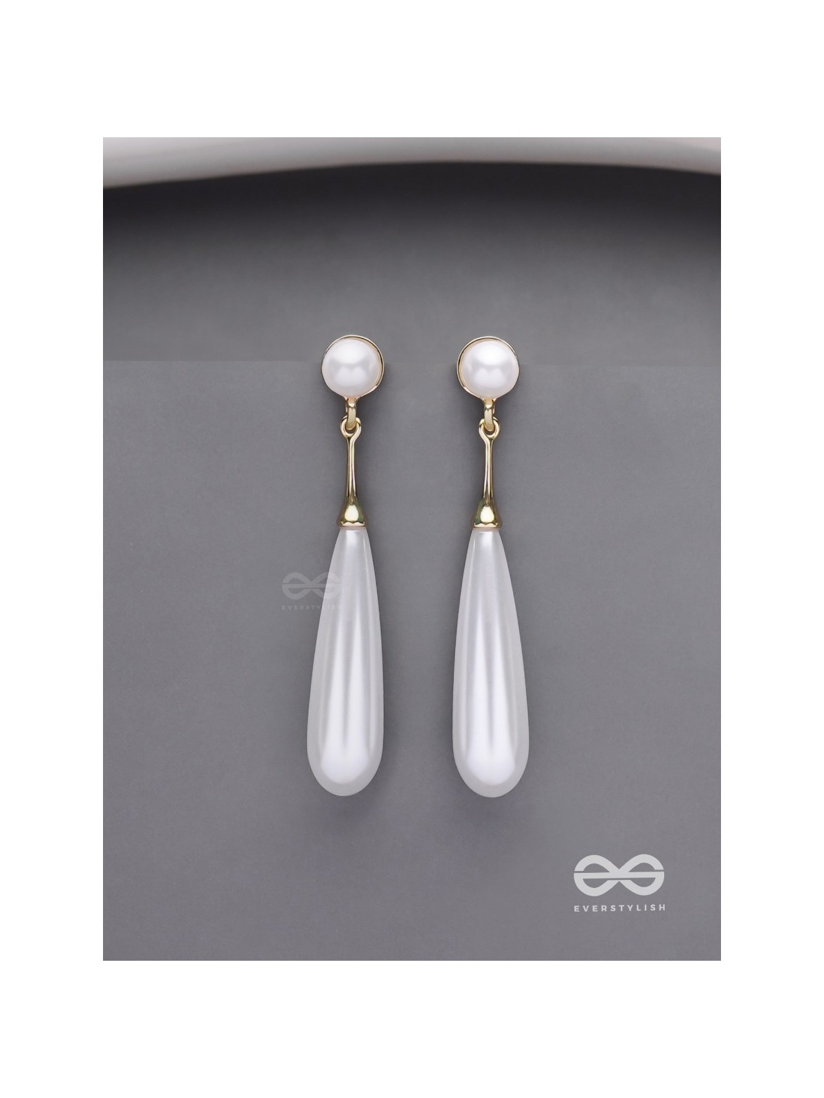 Ivory Drops- Graceful Drop Earrings