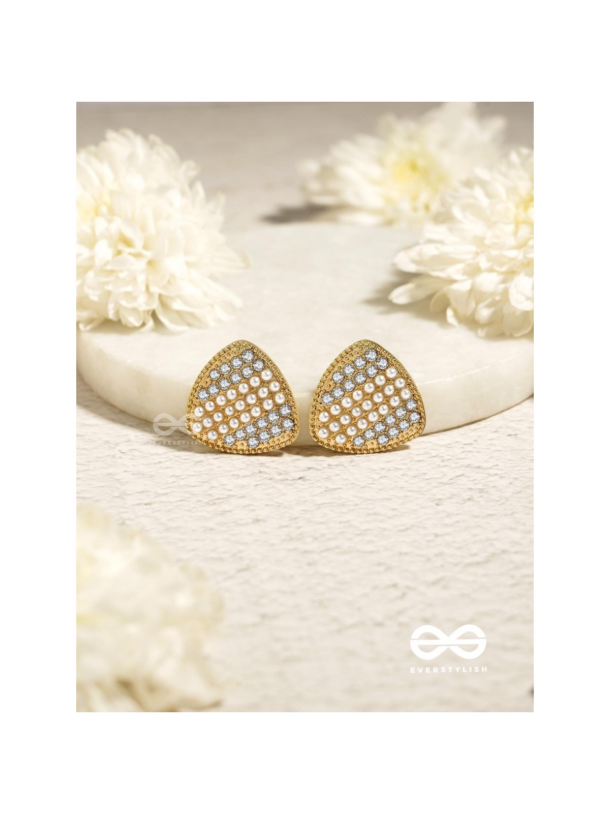 Gleaming Domes - Luxe Crystal Earrings