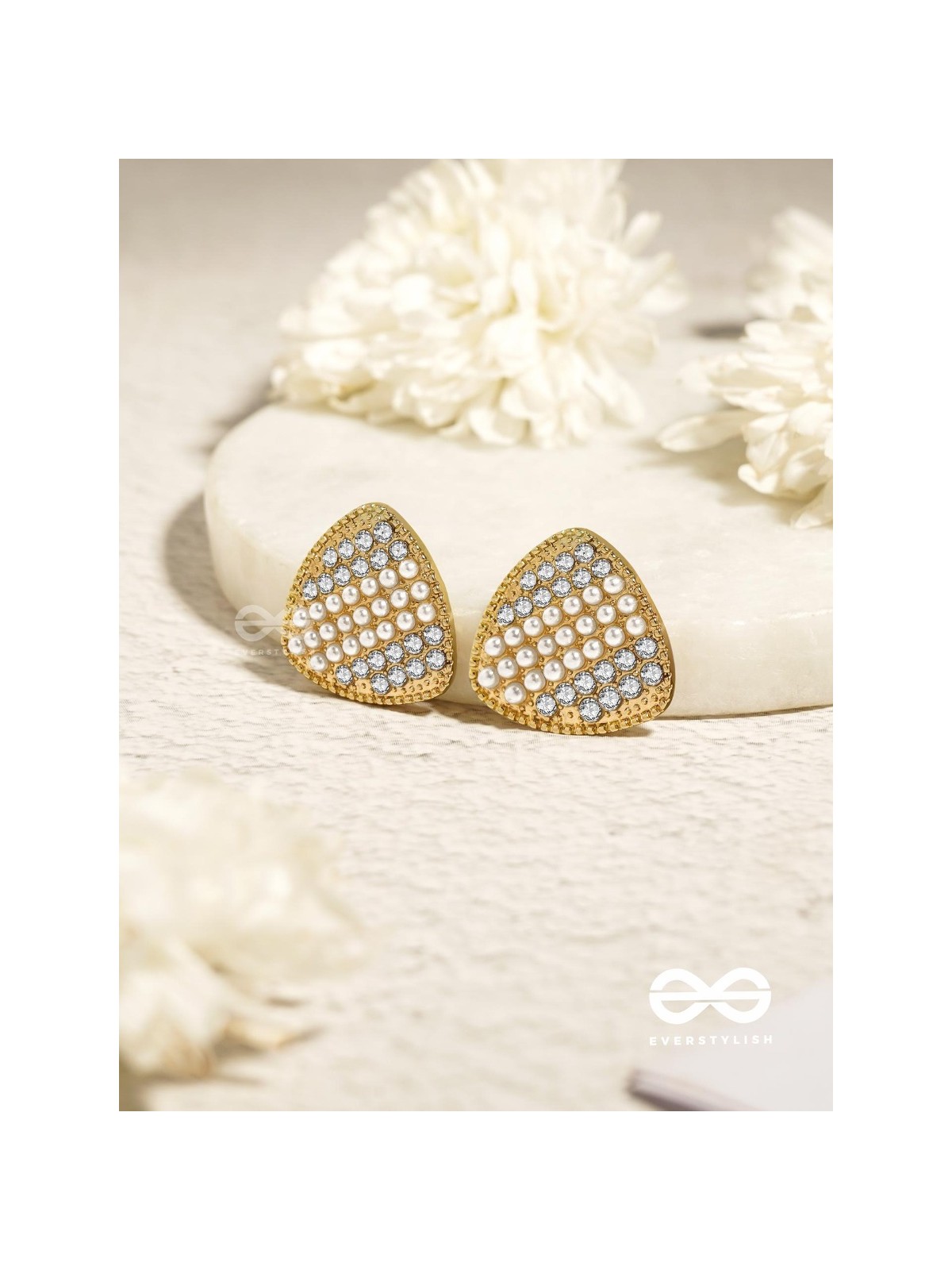 Gleaming Domes - Luxe Crystal Earrings