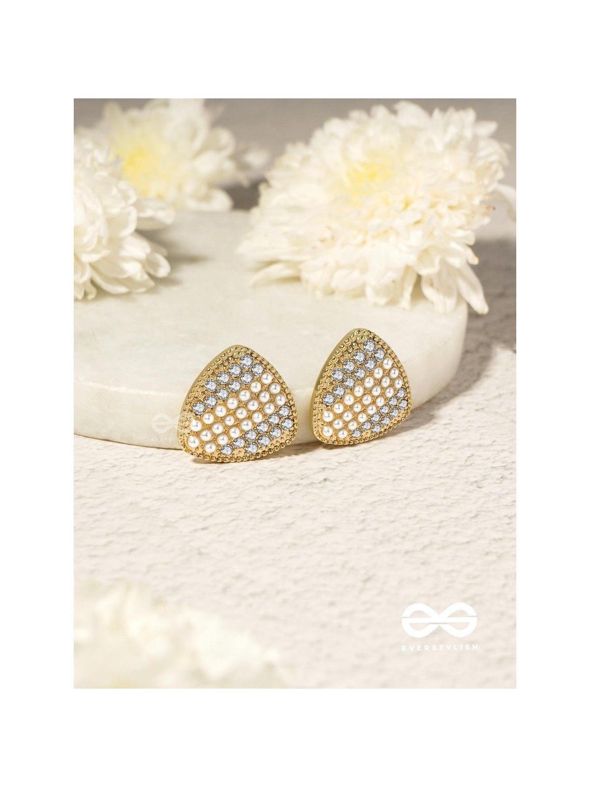 Gleaming Domes - Luxe Crystal Earrings