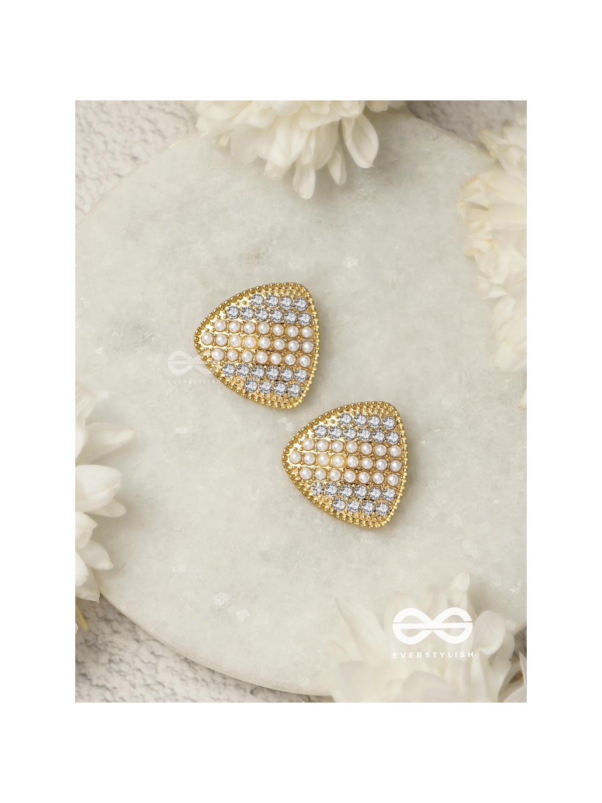 Gleaming Domes - Luxe Crystal Earrings