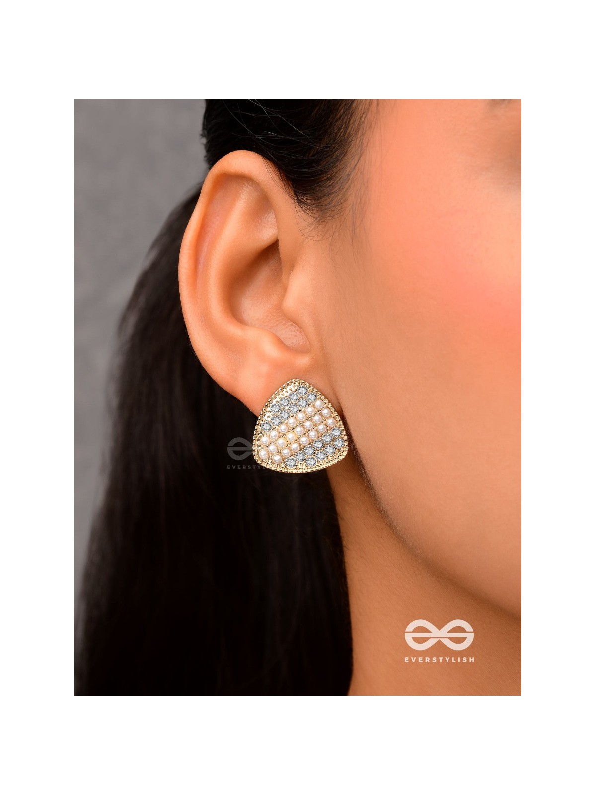 Gleaming Domes - Luxe Crystal Earrings