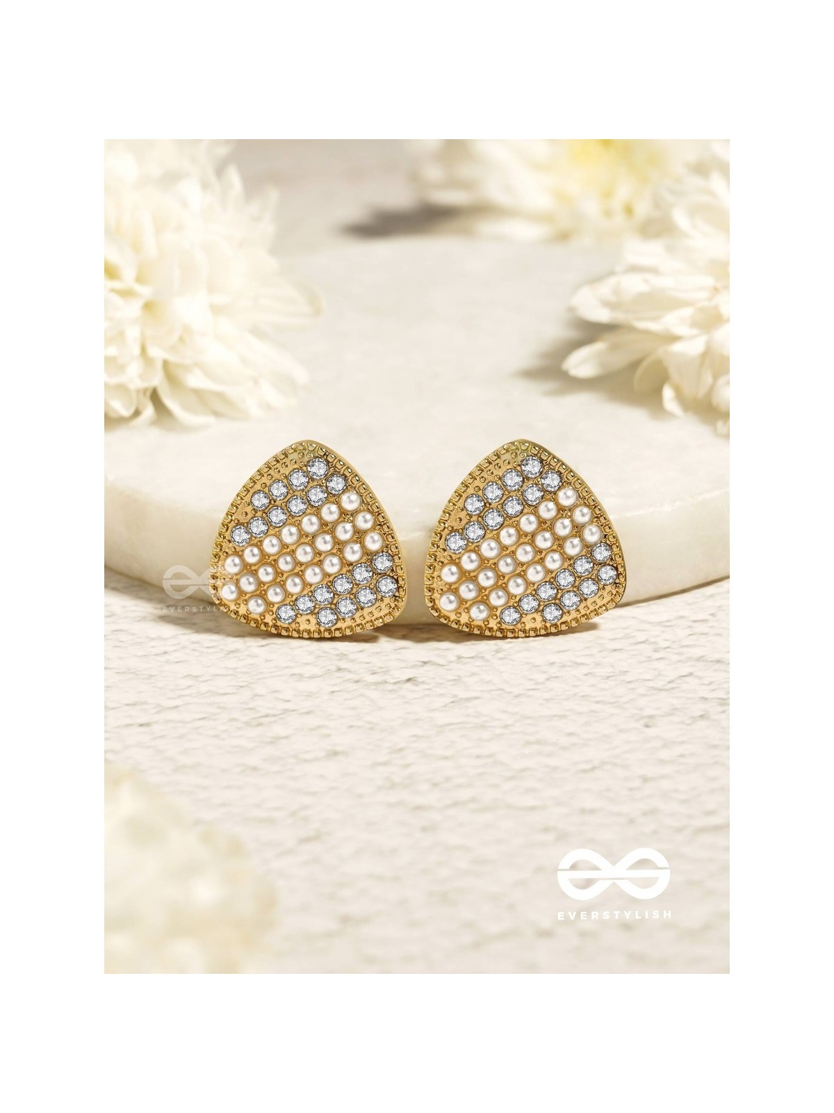 Gleaming Domes - Luxe Crystal Earrings