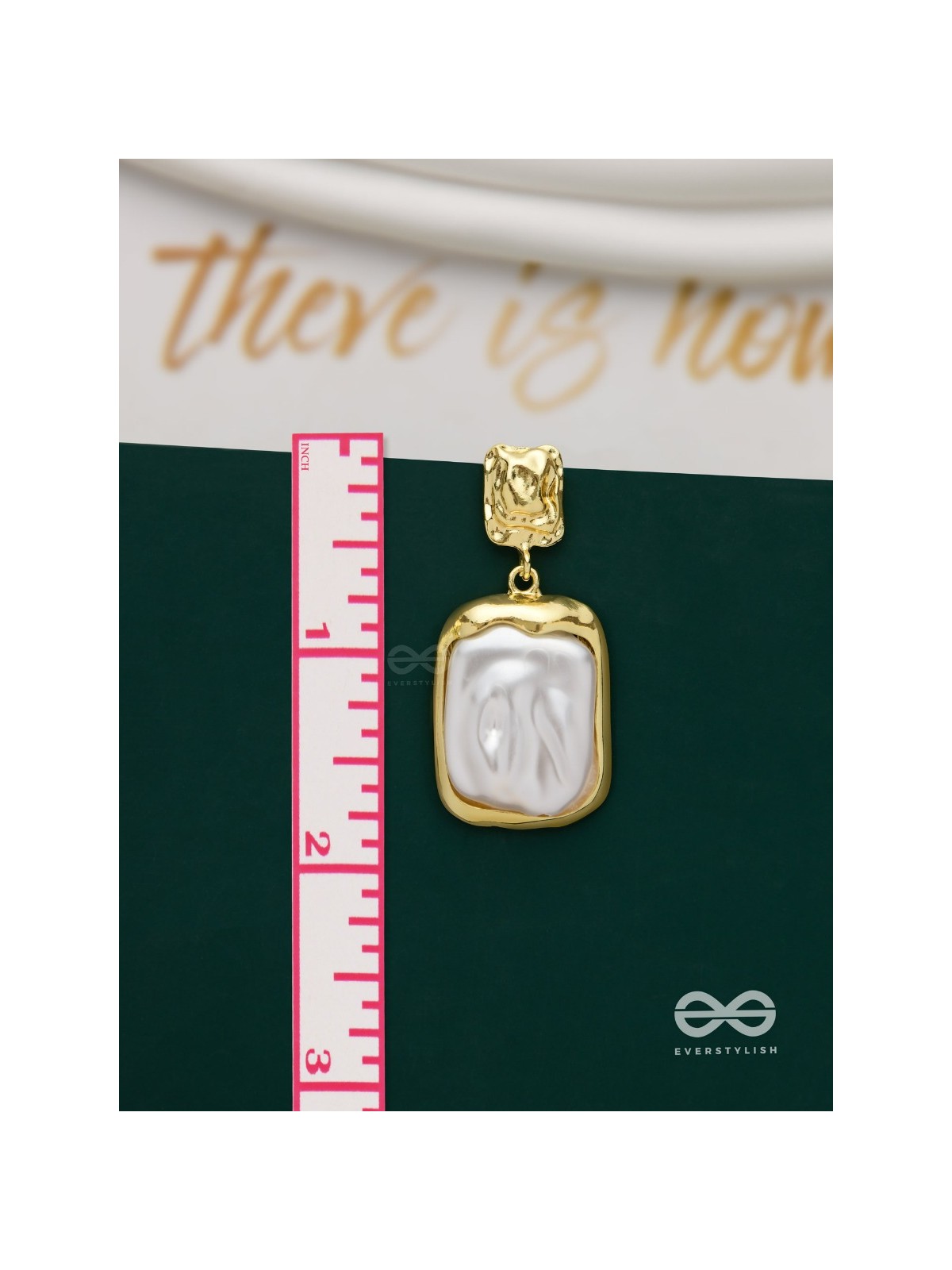 Liquid Gold- Modern Framed Earrings