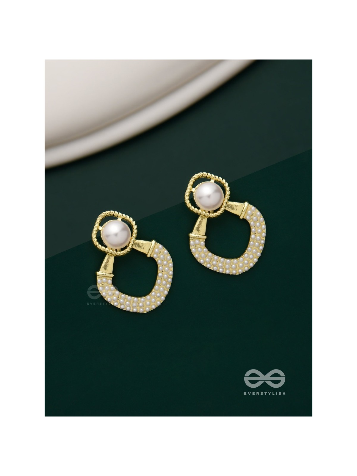 Celestial Pearls- Elegant pearl earrings