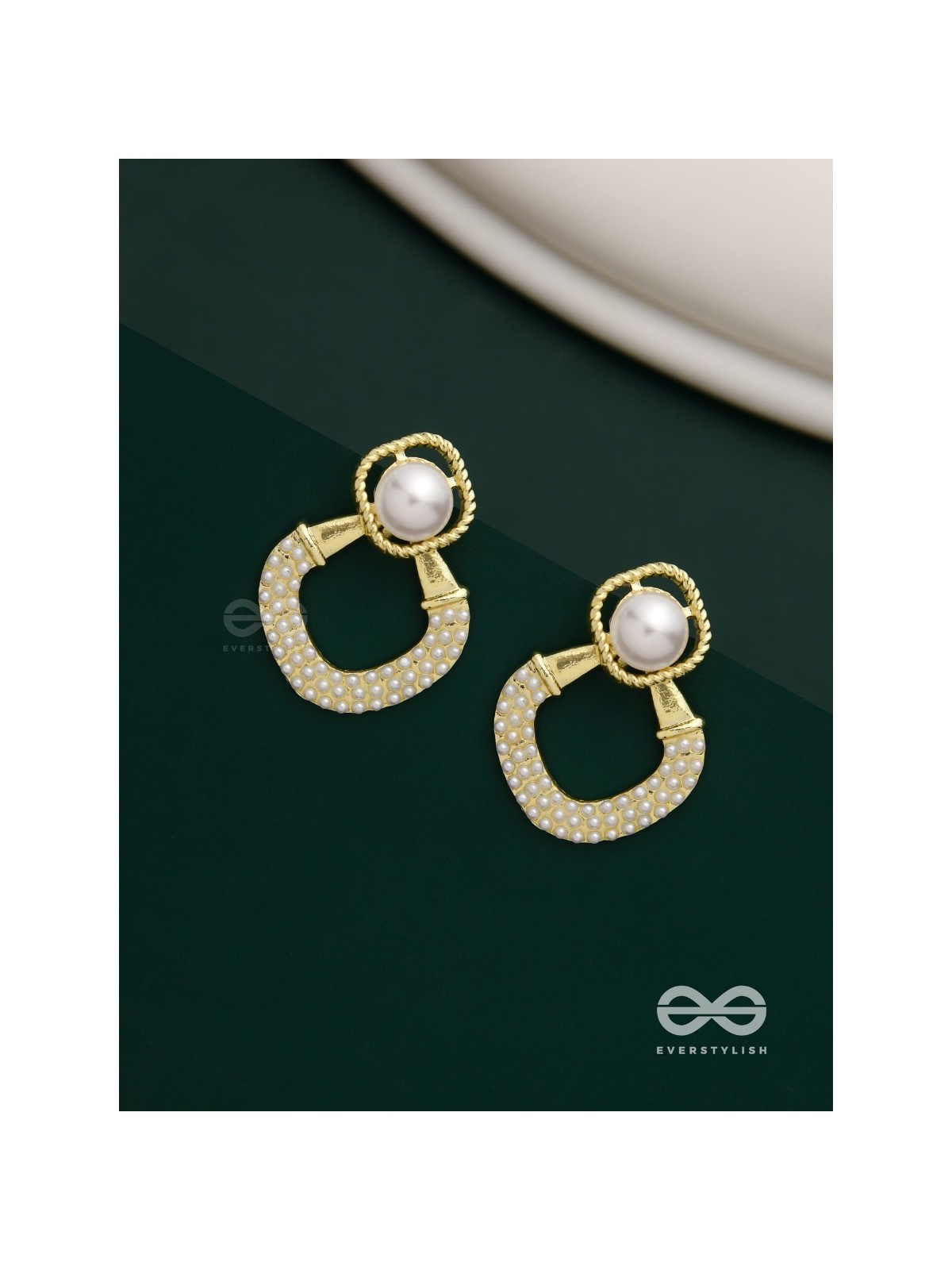 Celestial Pearls- Elegant pearl earrings