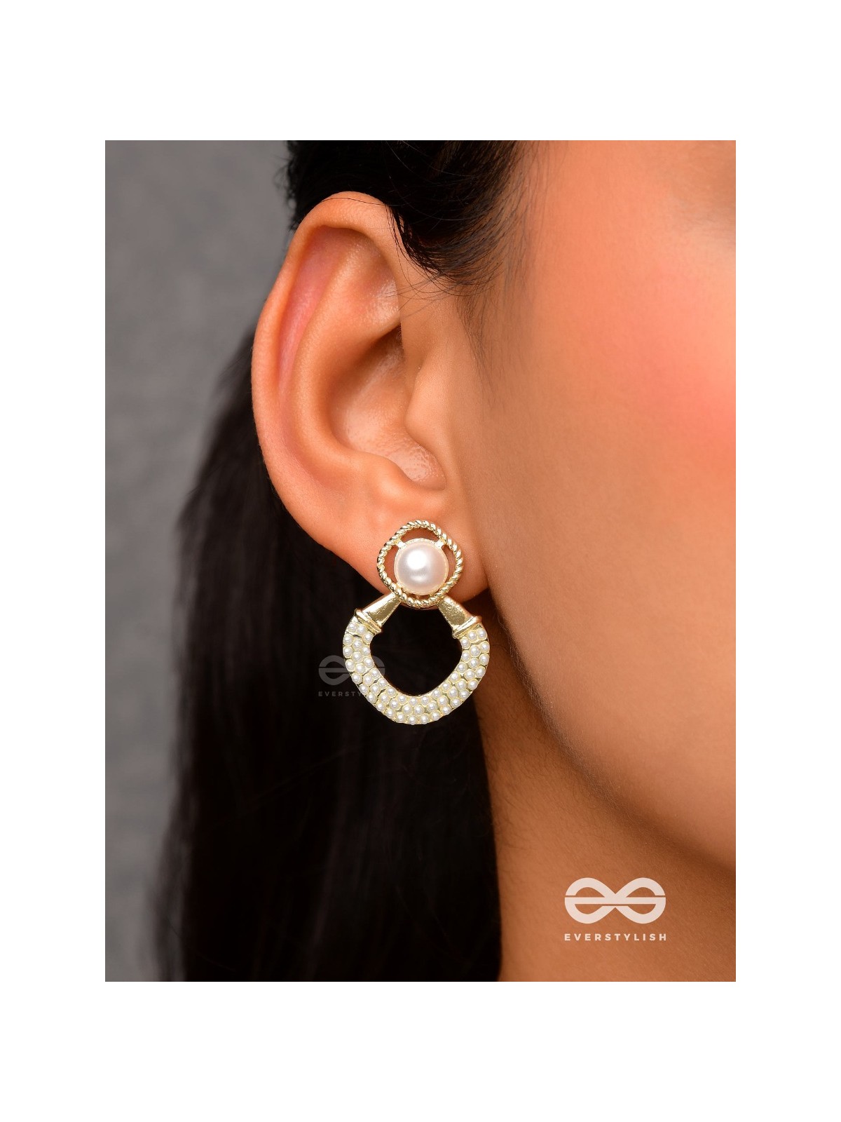 Celestial Pearls- Elegant pearl earrings