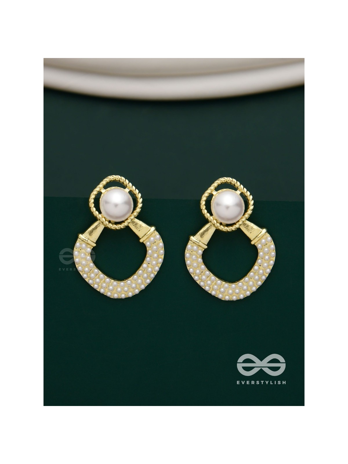 Celestial Pearls- Elegant pearl earrings