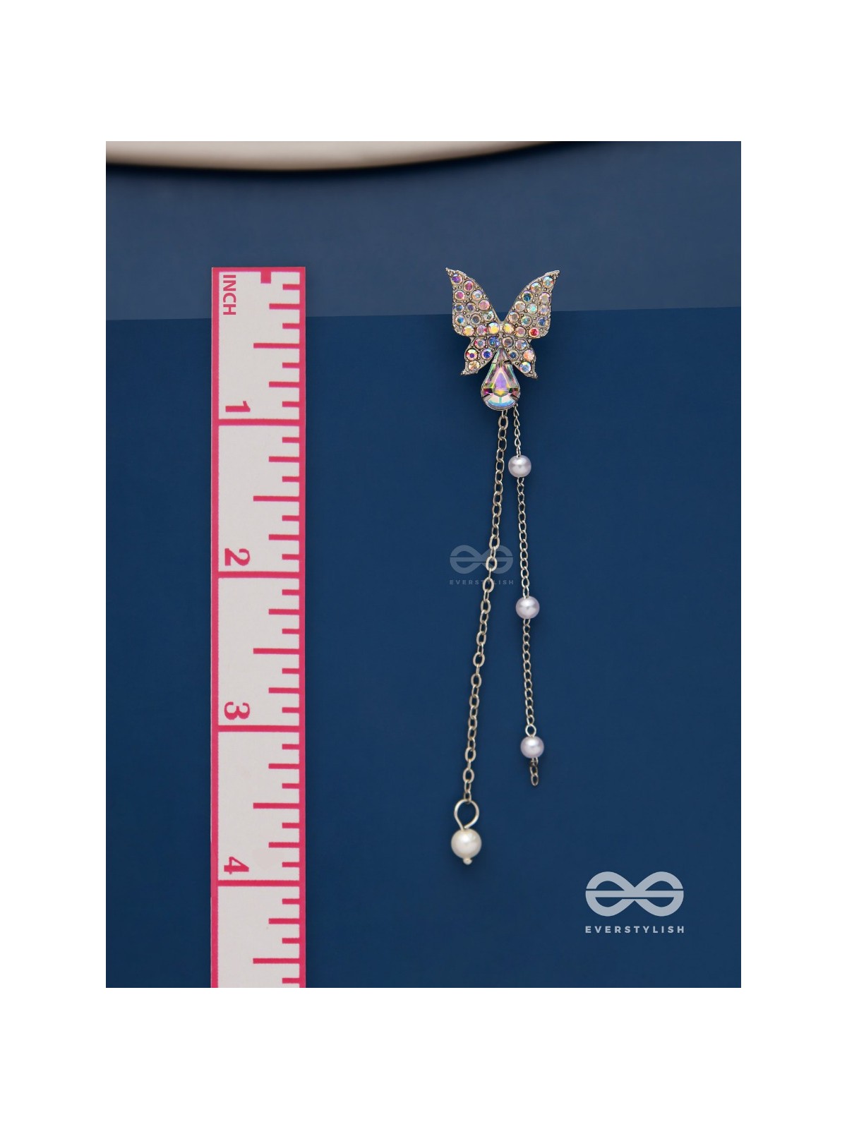 Morning mist- Butterfly dangling earrings 