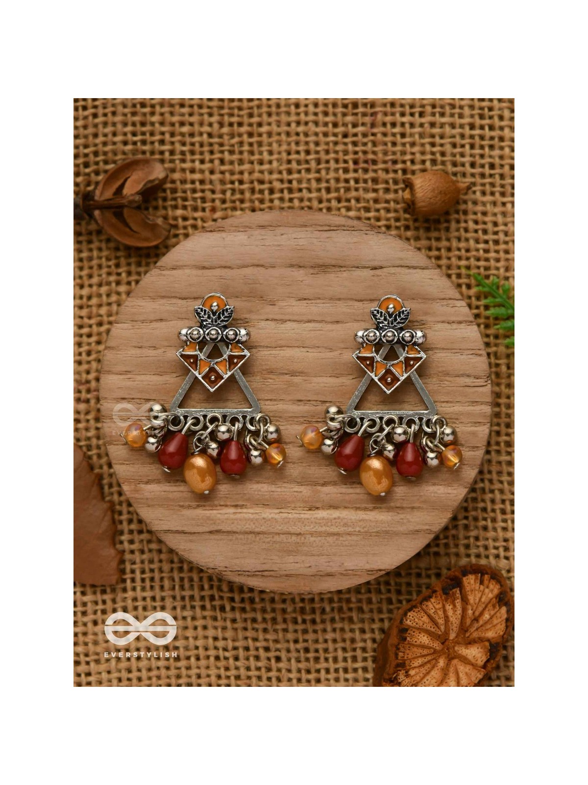 DESERT BLOOM- EARTHY-HUED STATEMENT EAR JACKETS