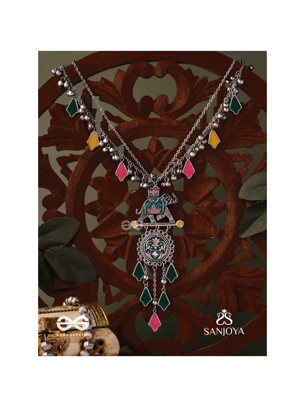 NOMAD SPIRIT – COLORFUL TRIBAL STATEMENT NECKLACE