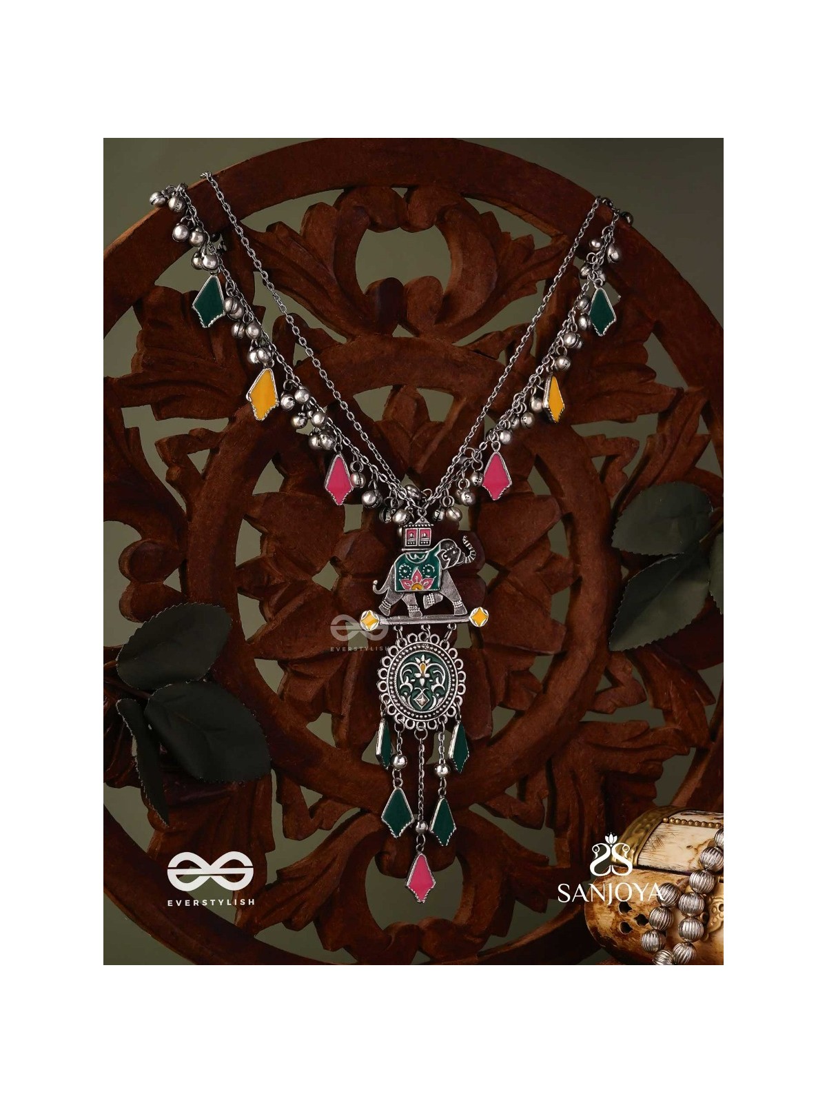 NOMAD SPIRIT – COLORFUL TRIBAL STATEMENT NECKLACE