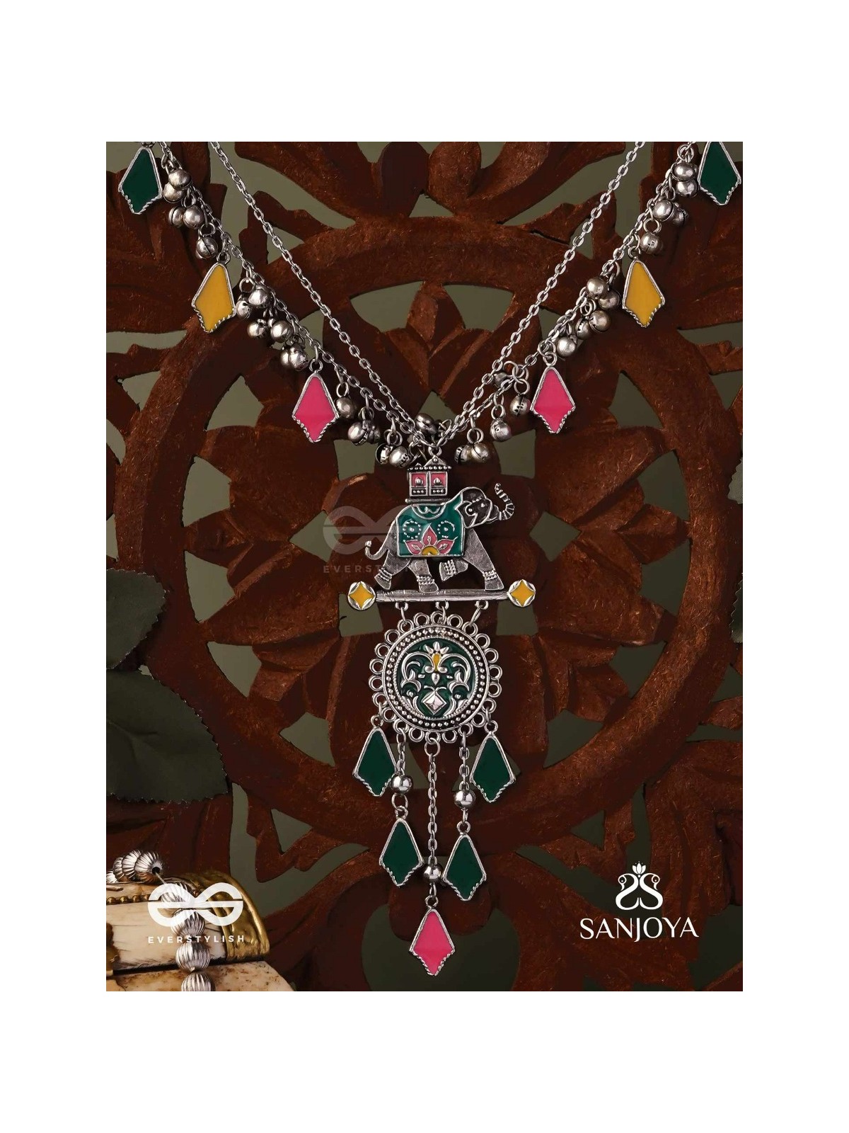 NOMAD SPIRIT – COLORFUL TRIBAL STATEMENT NECKLACE