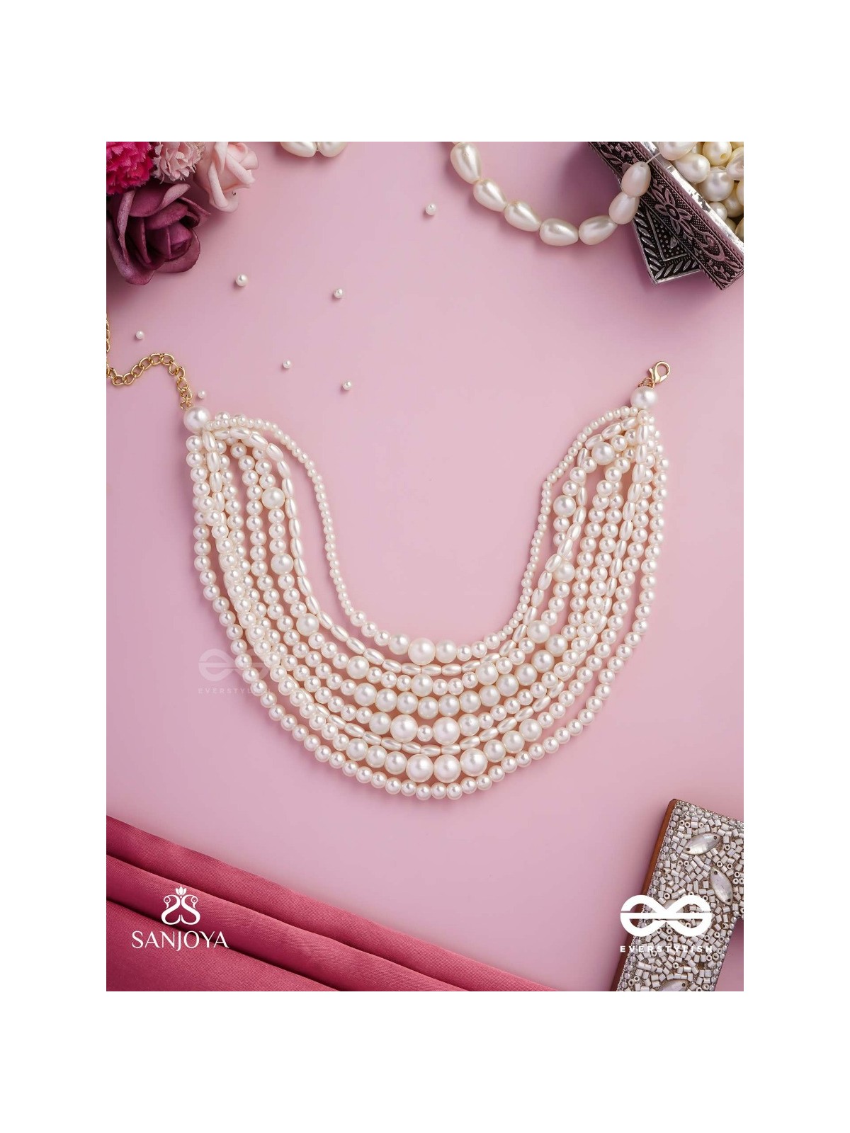 RATRIRATNA – ALIA BHATT INSPIRED NECKPIECE WITH  PEARLS, SYMBOLIZING PURITY AND ELEGANCE