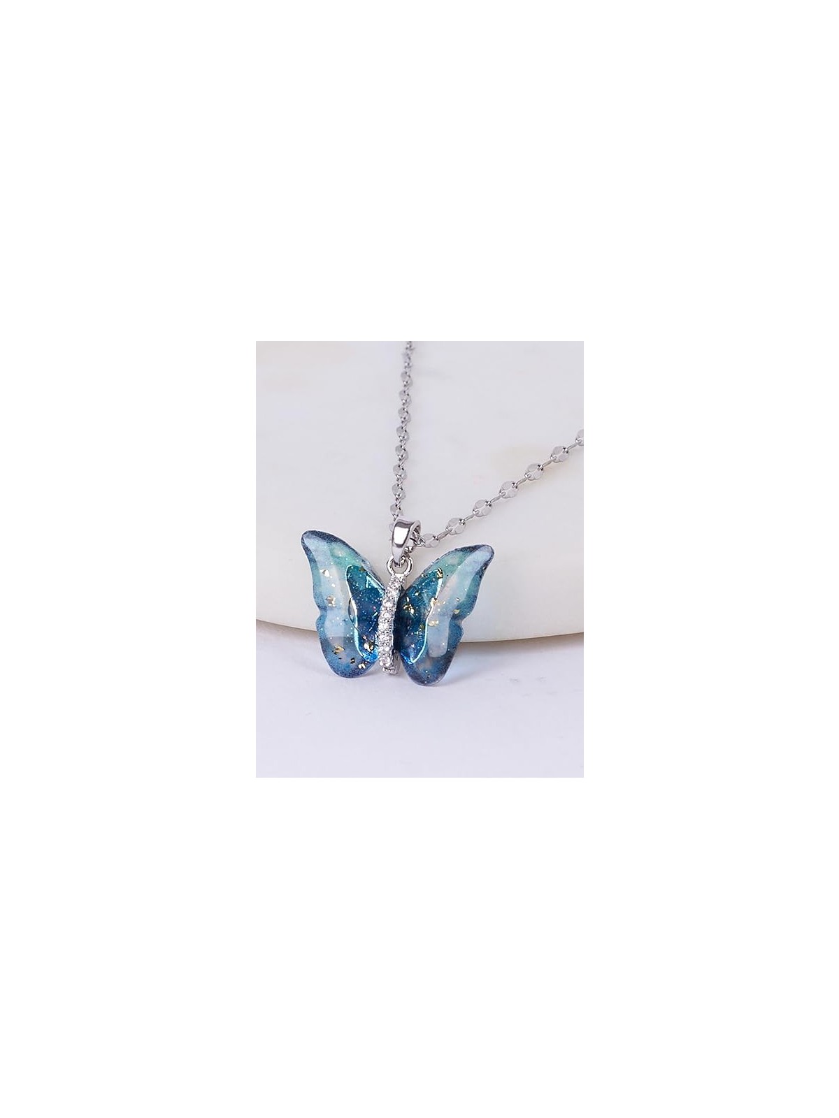Ethereal Wings - Crystal Butterfly Necklace