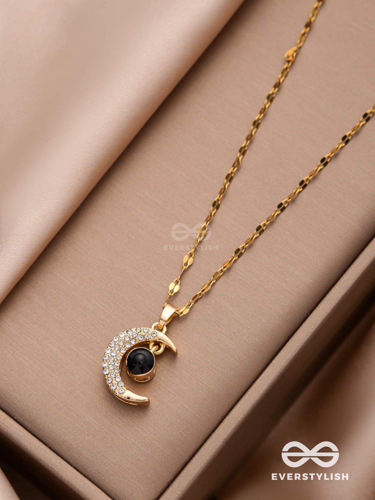 Lunar Glow - Crescent Moon Pendant
