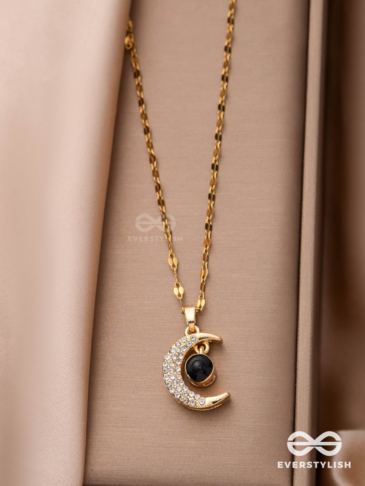 Lunar Glow - Crescent Moon Pendant