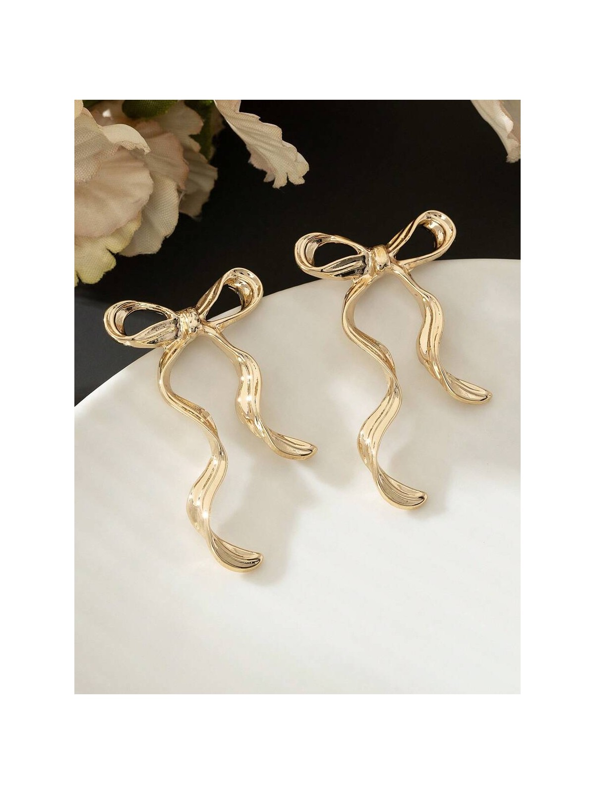 WISP KNOT- SOFT AND CURVY BOW INSPIRED EARRINGS