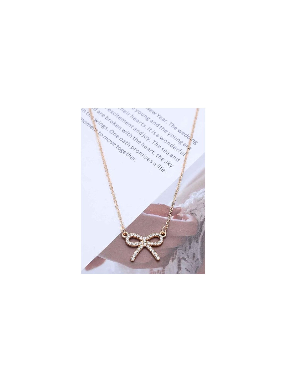 TIED IN GOLD- MINIMALIST BOW NECKPIECE