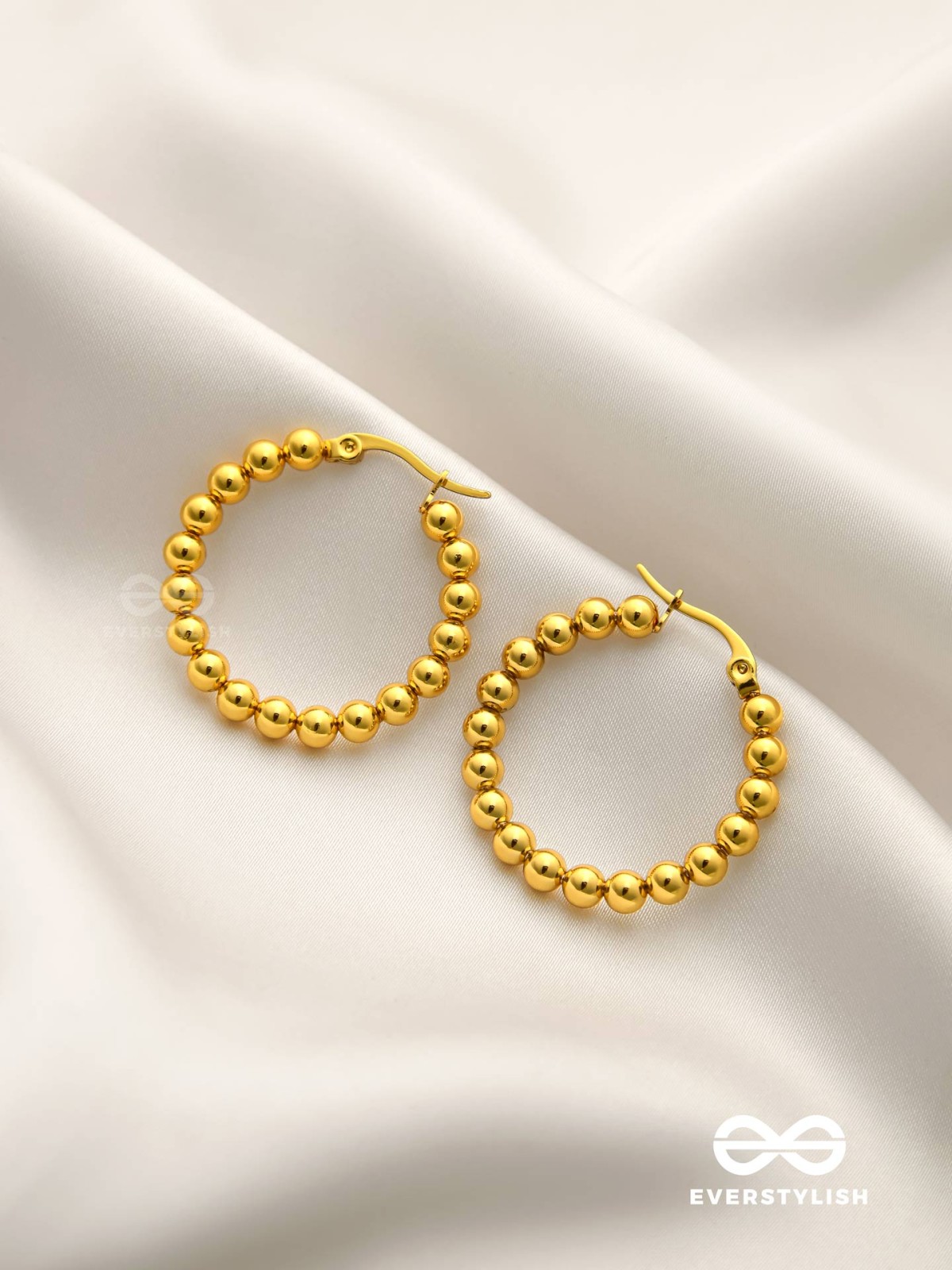 AURELIA HOOPS – CLASSIC STAINLESS STEEL HOOP EARRINGS