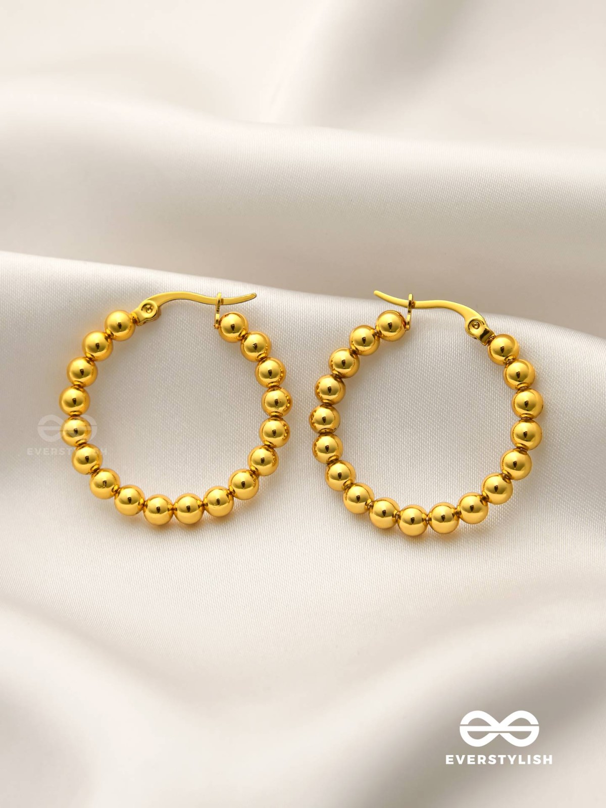 AURELIA HOOPS – CLASSIC STAINLESS STEEL HOOP EARRINGS