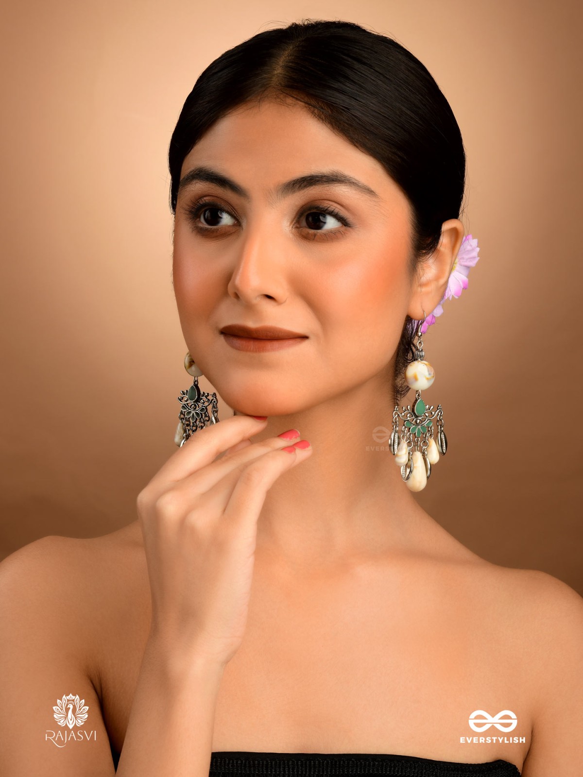 DESERT DREAM  –  OXIDISED BOHEMIAN DANGLERS