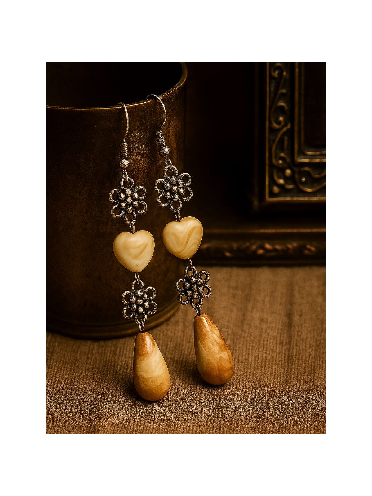 SANDSTONE BLOOM- RUSTIC CHARM DANGLERS