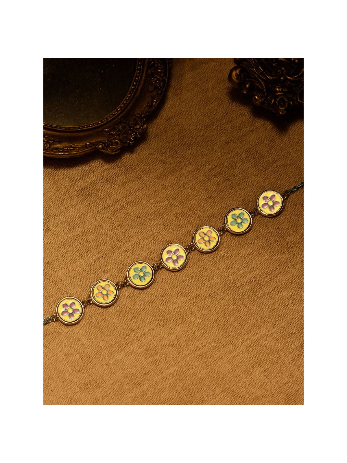 PETAL PARADE - ENAMELLED VINTAGE STYLE CHOKER
