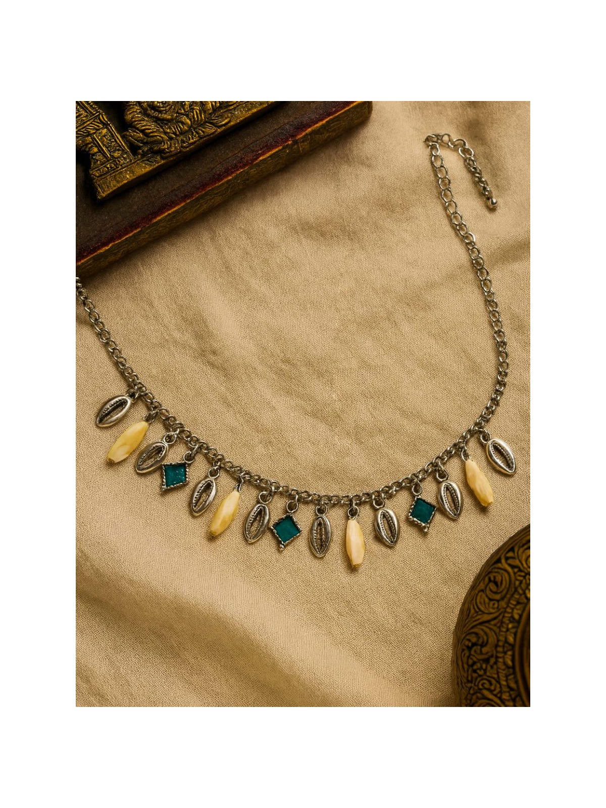 SEA SPELL - ENAMELLED BOHO NECKLACE