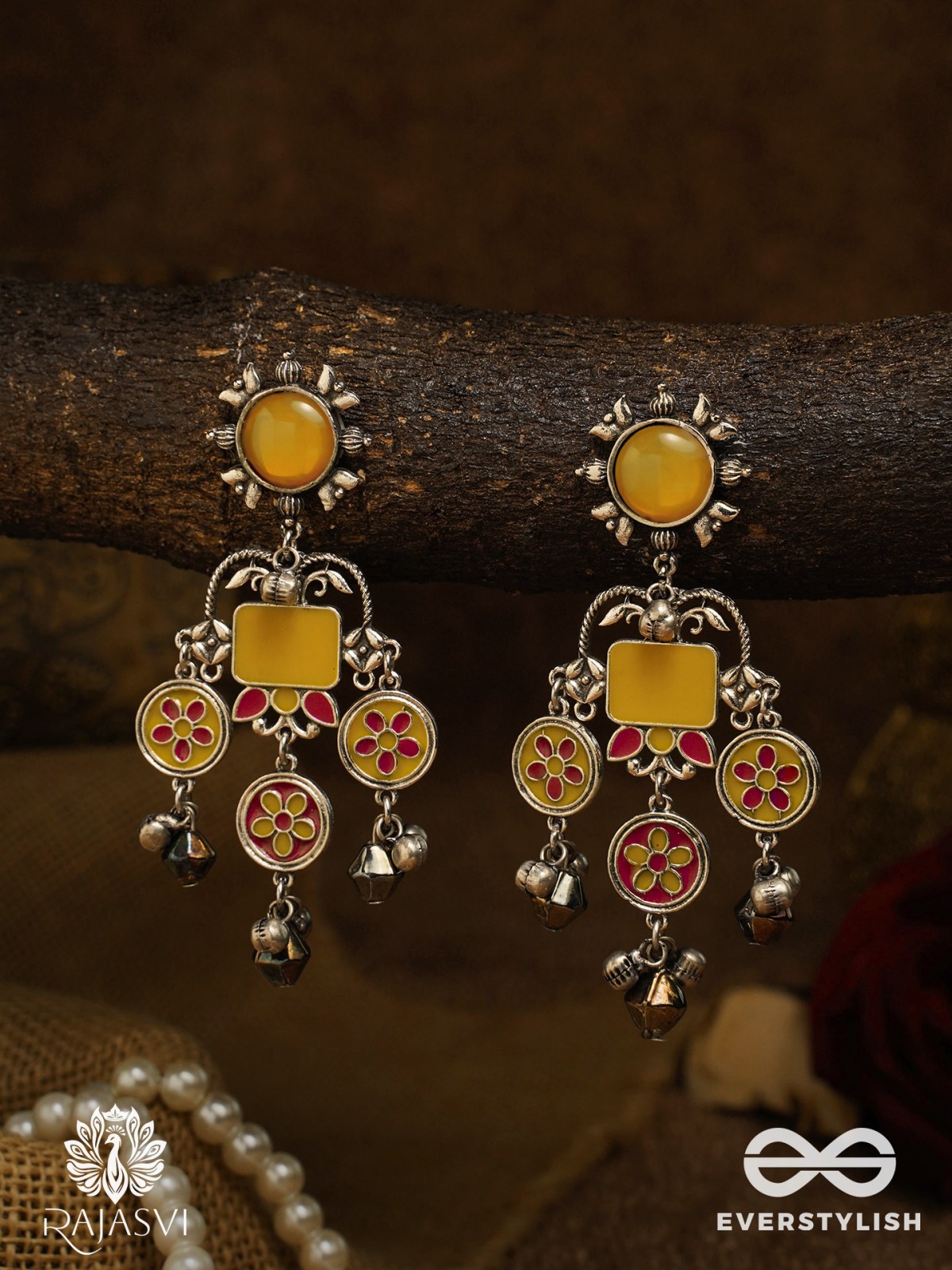 MARIGOLD BEAT - BOHO OXIDISED EARRING