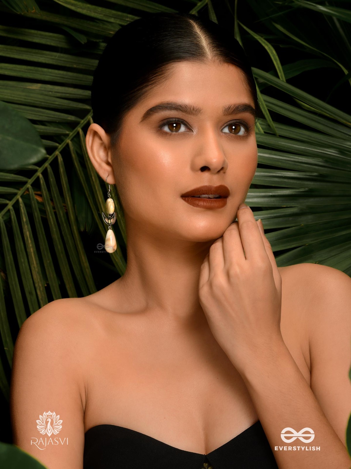 SAND GLOW - EARTHY STONE EARRING