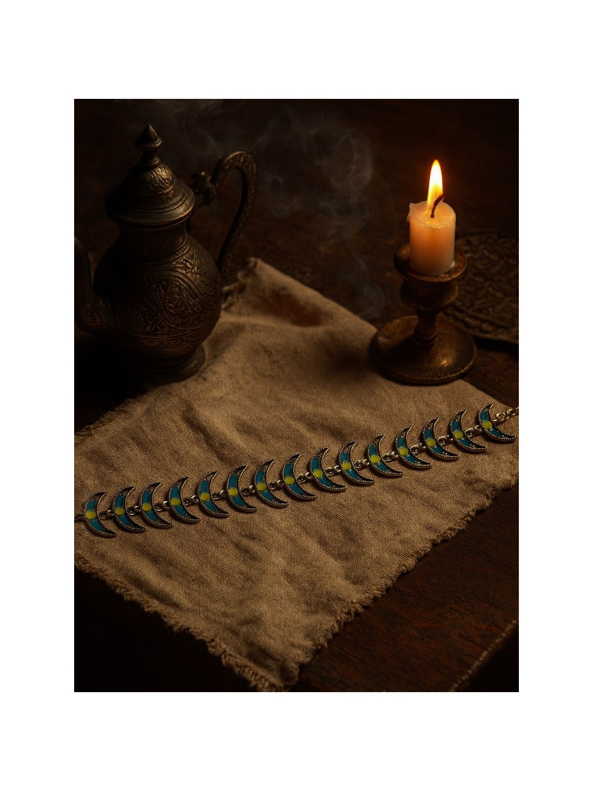 INDIGO TRAIL - TRIBAL-STYLE ENAMEL CHOKER