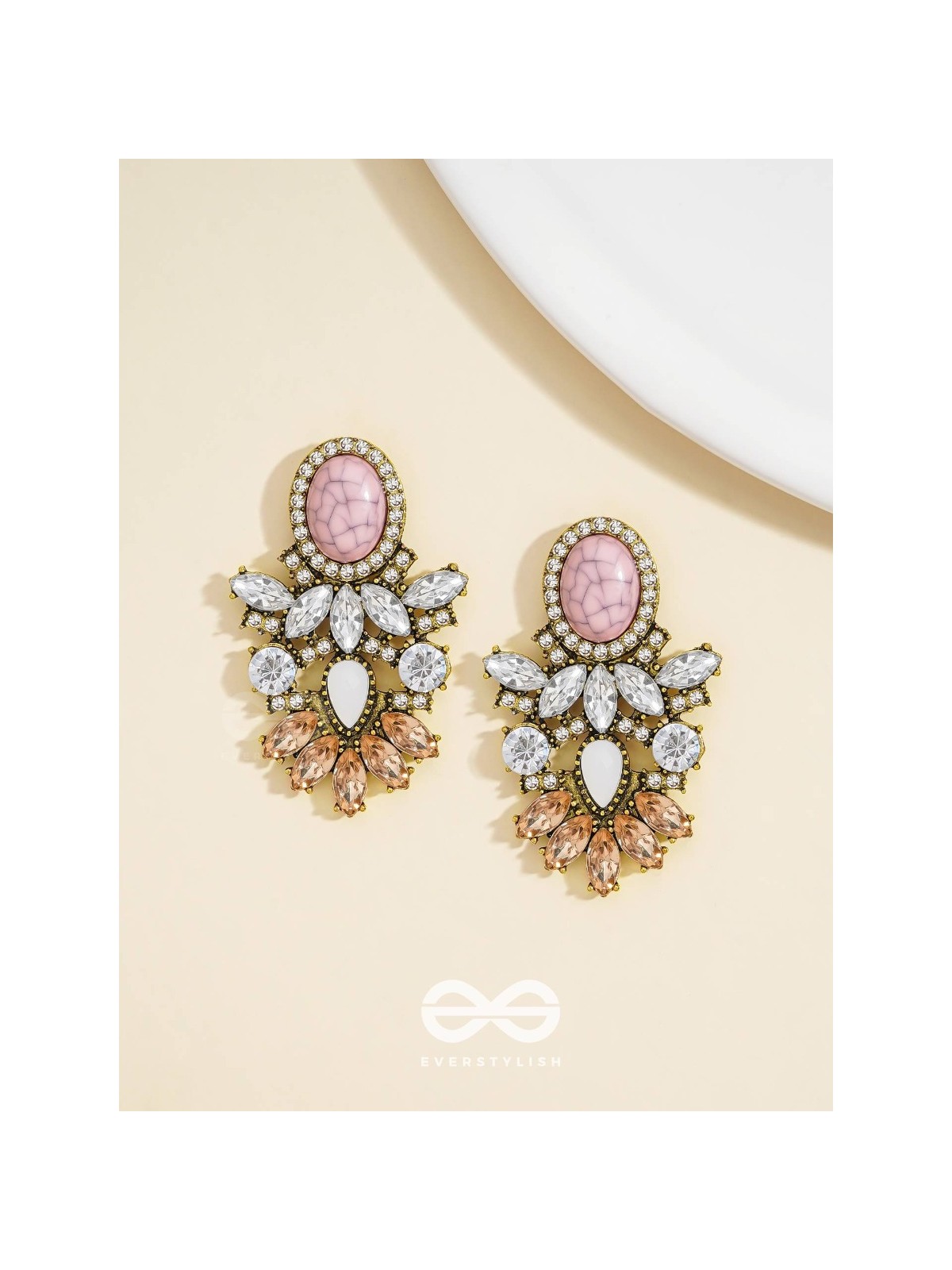 The Royal Affair Studded Dazzling Earrings 