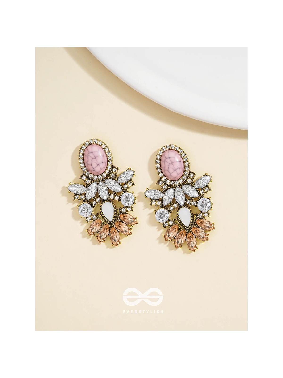 The Royal Affair Studded Dazzling Earrings 