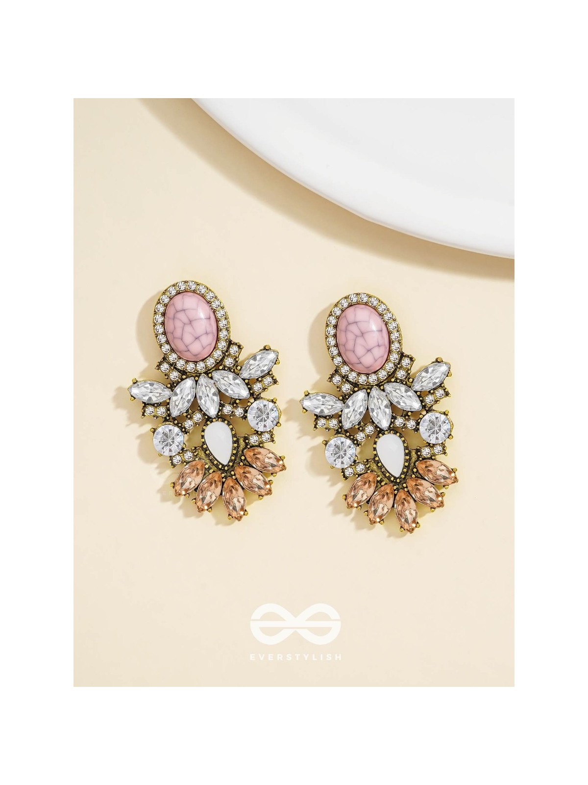 The Royal Affair Studded Dazzling Earrings 