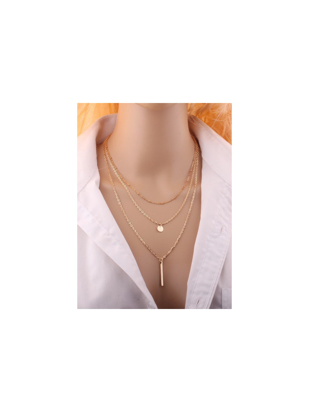 Forever upping the style game, multilayered dainty necklace