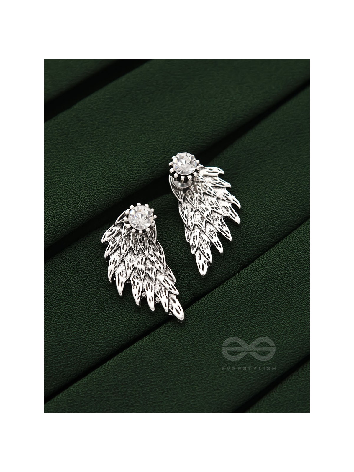 The Winged Solitaire Ear Jackets