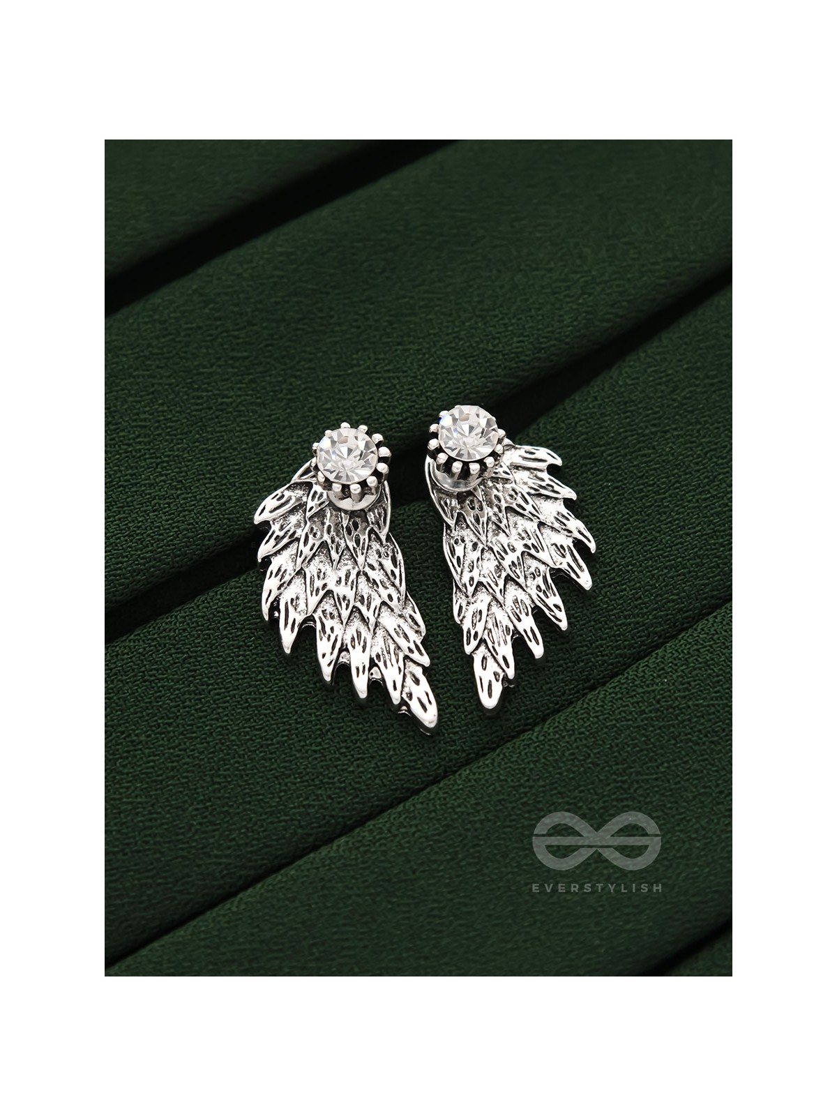 The Winged Solitaire Ear Jackets