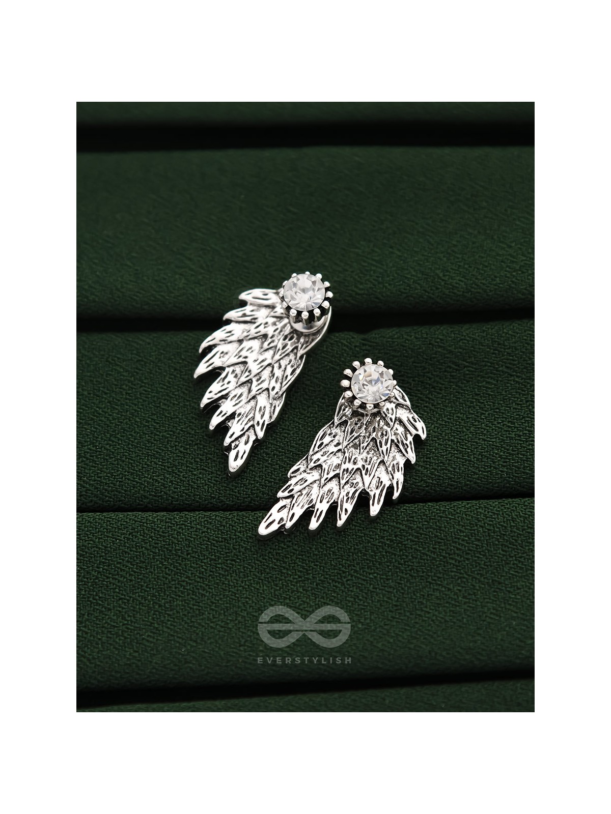 The Winged Solitaire Ear Jackets