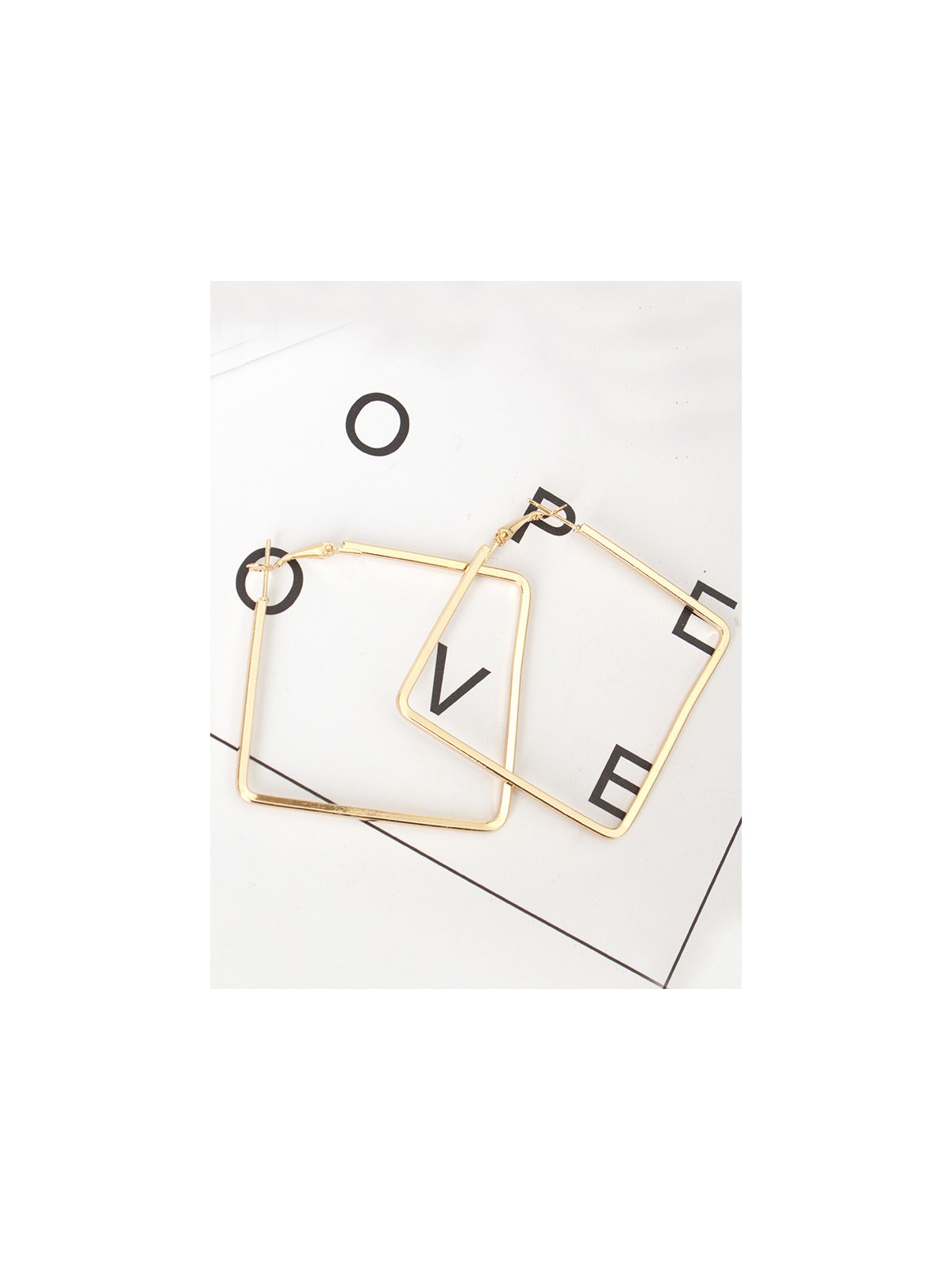 Eternally Stylish Golden Square hoops