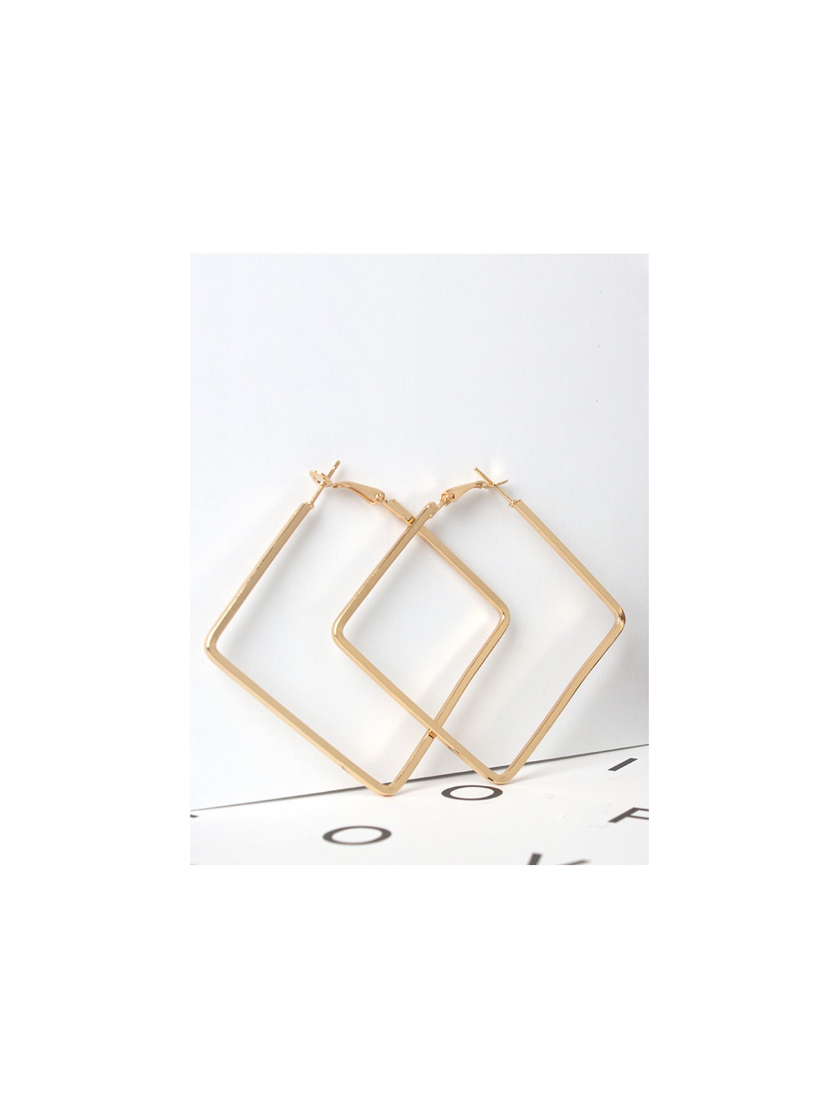 Eternally Stylish Golden Square hoops