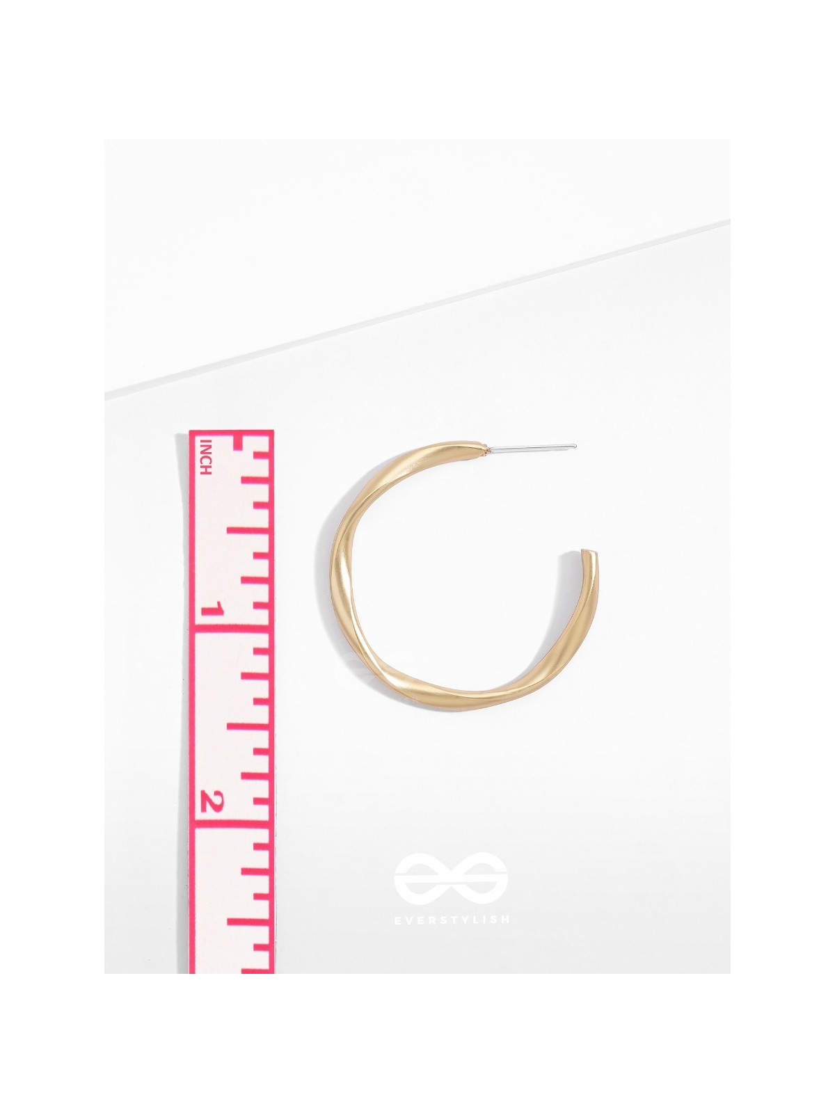 The Subtle Affirmation Golden Twists Hoop Earrings