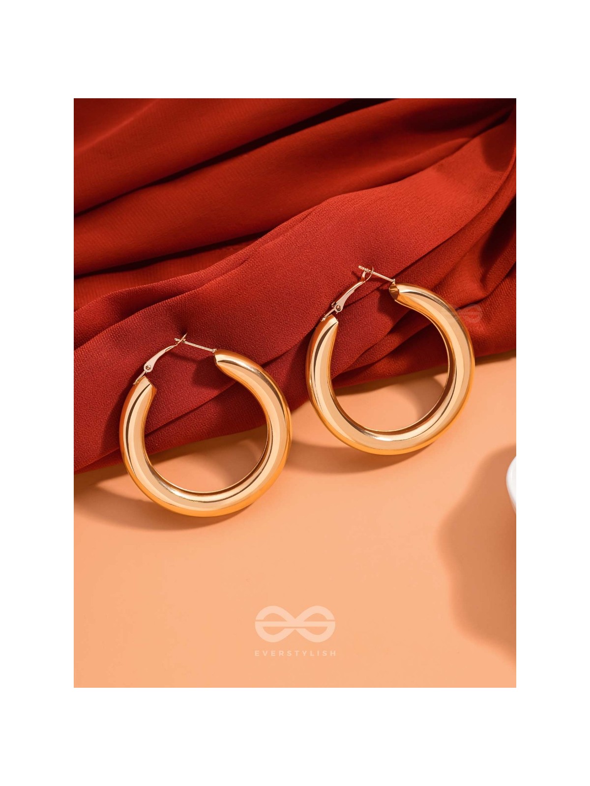 A Fashionista’s Dream - Glittering gold loops