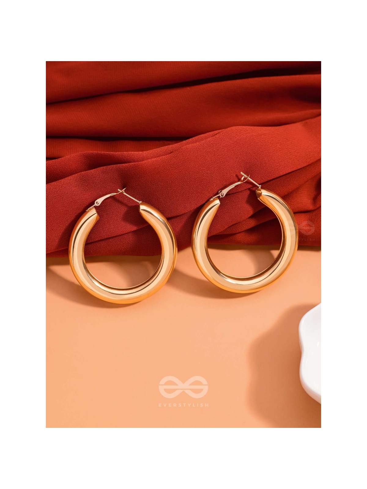 A Fashionista’s Dream - Glittering gold loops