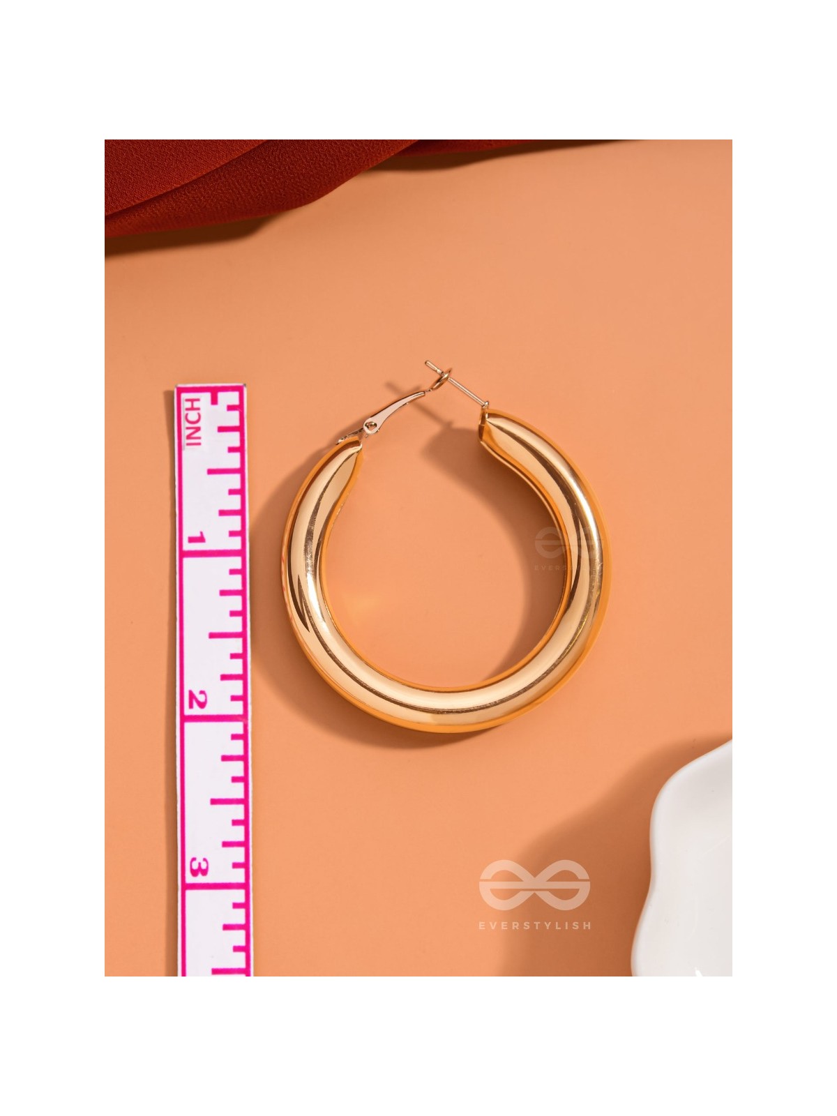 A Fashionista’s Dream - Glittering gold loops