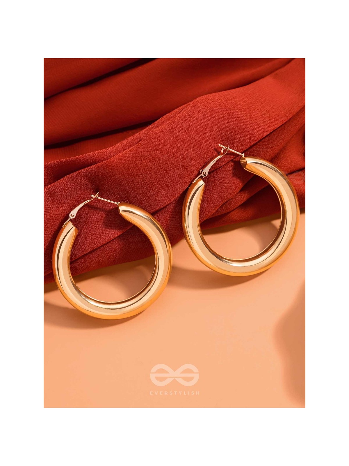 A Fashionista’s Dream - Glittering gold loops