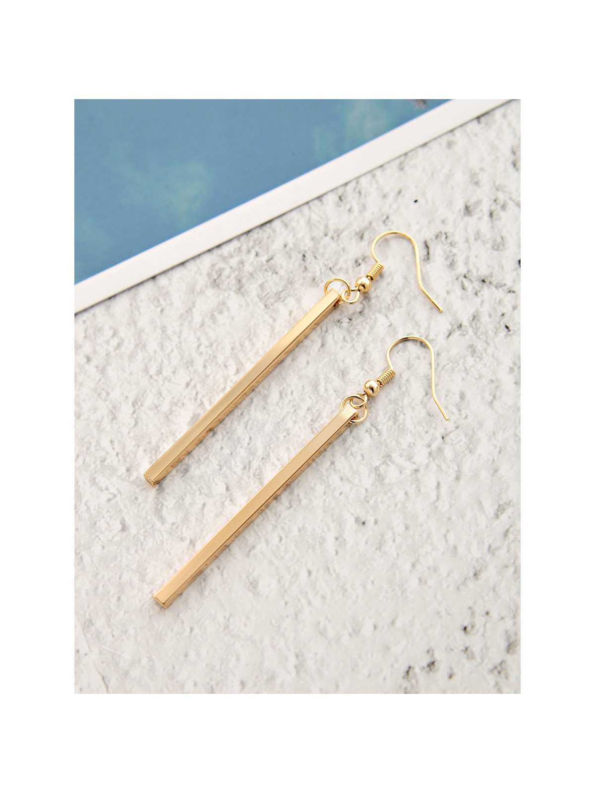 The Simply Elegant Golden Dangling Earrings