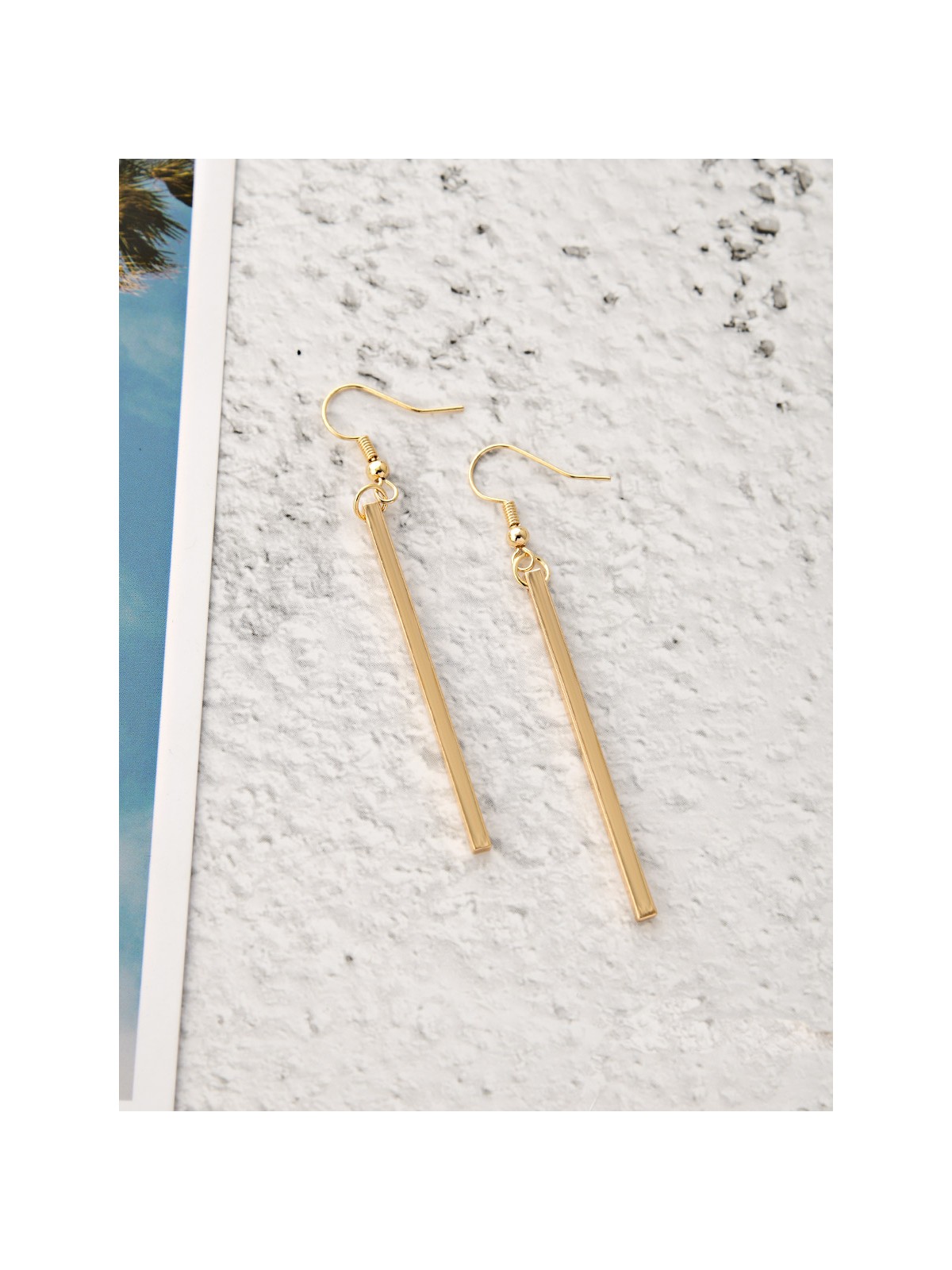 The Simply Elegant Golden Dangling Earrings