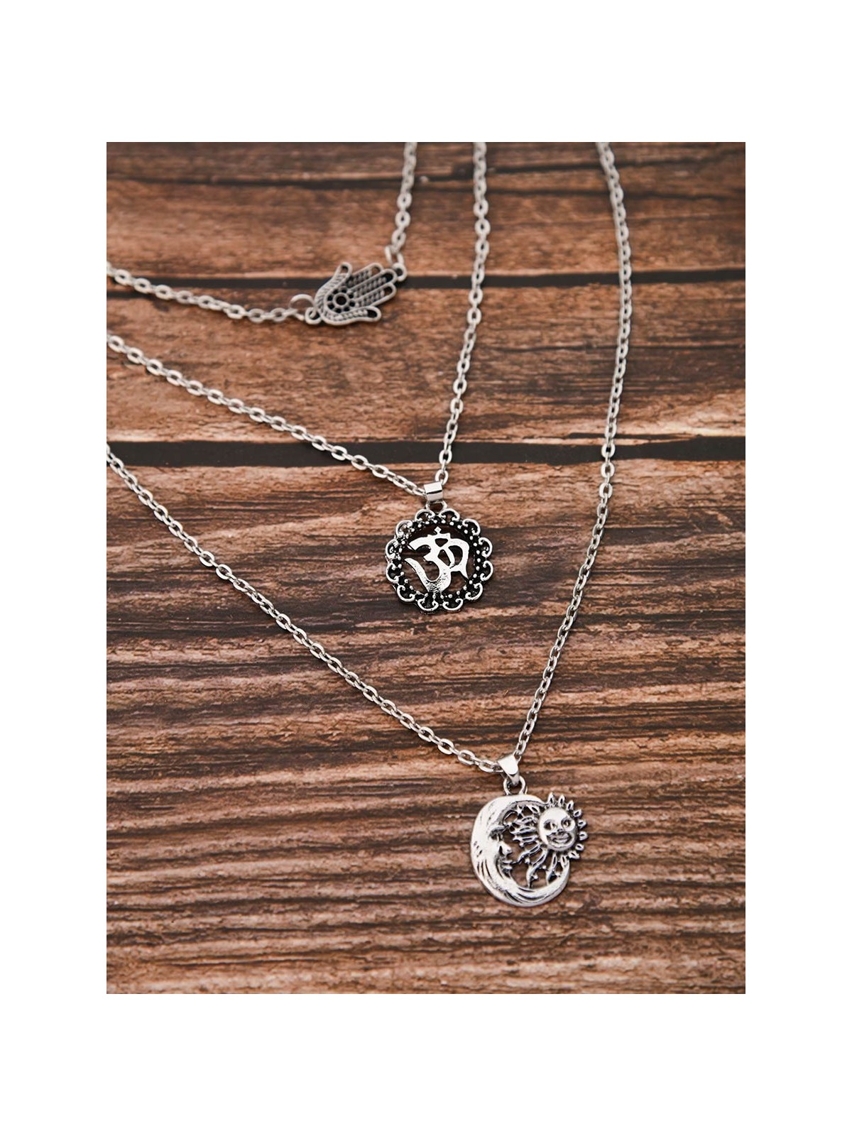 The Layered Spirituality - Oxidised Chain Necklace