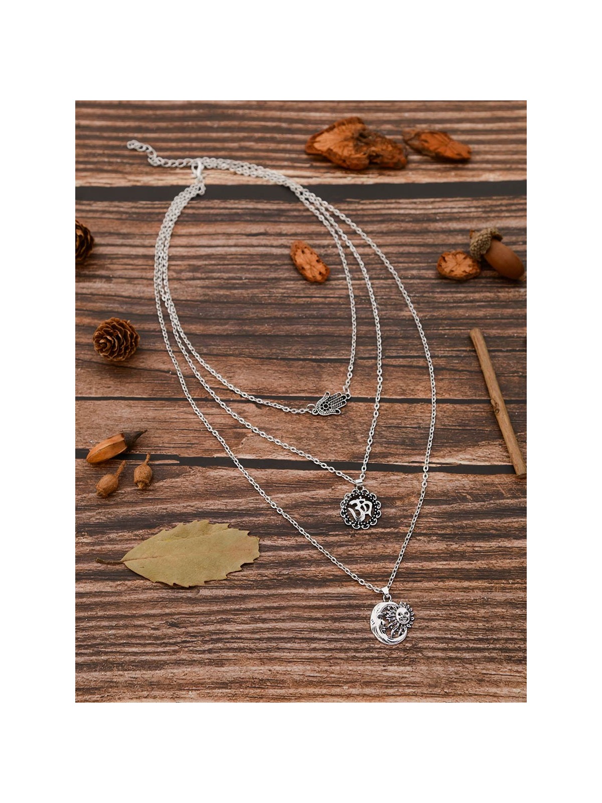 The Layered Spirituality - Oxidised Chain Necklace